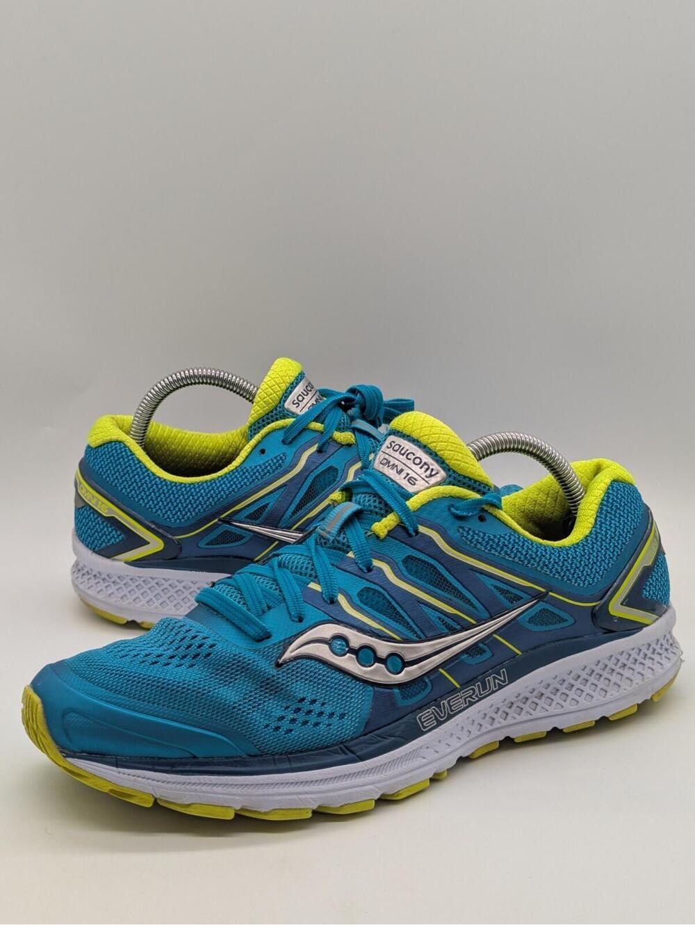 Women's Size 10.5 Saucony Omni 16 Running Shoes S10370-4 Teal Blue Green White